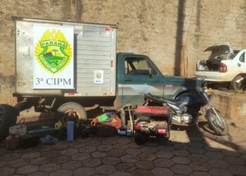 Polícia Militar recupera veículo e objetos furtados