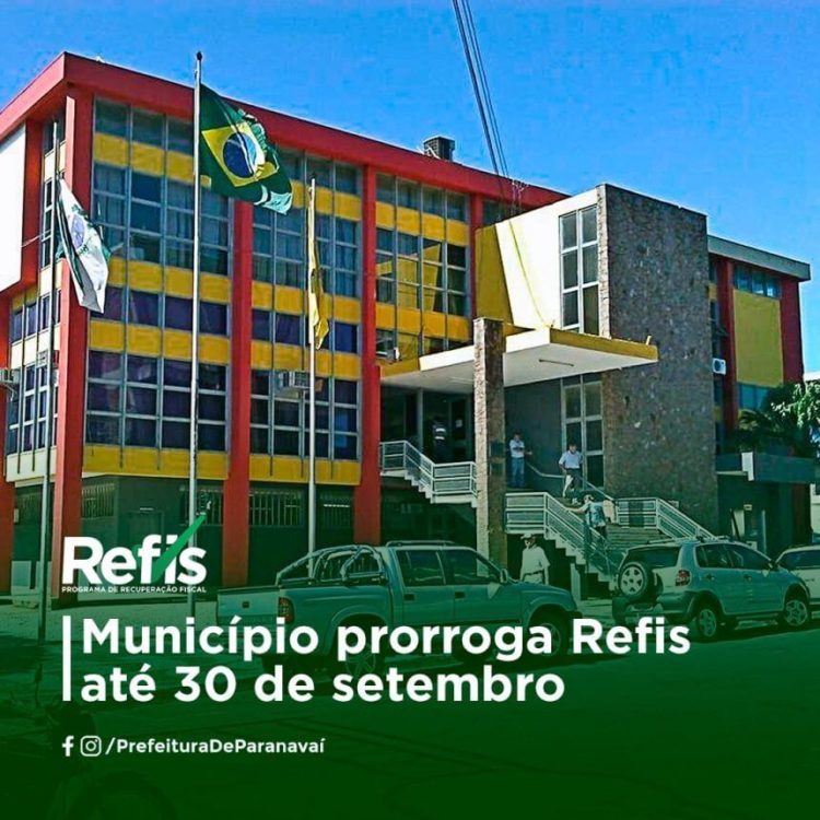 Prefeitura de Paranavaí prorroga Refis até 30 de setembro