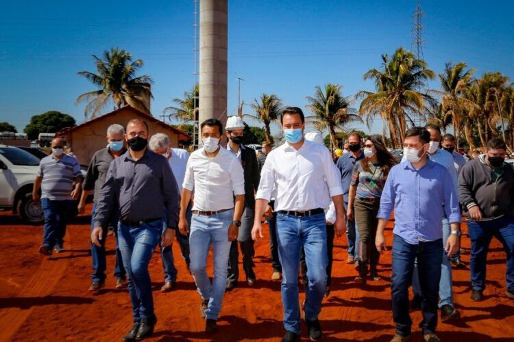 Deputado Soldado Adriano acompanha governador em visita à obra do Colégio Agrícola do Noroeste