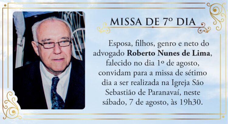 MISSA DE  7º DIA
