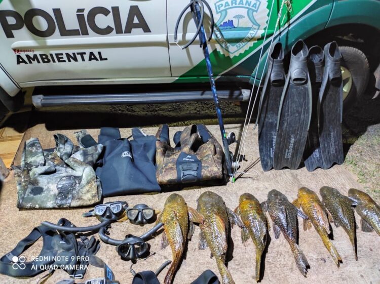 Três pessoas são autuadas por pesca predatória no Rio Paraná