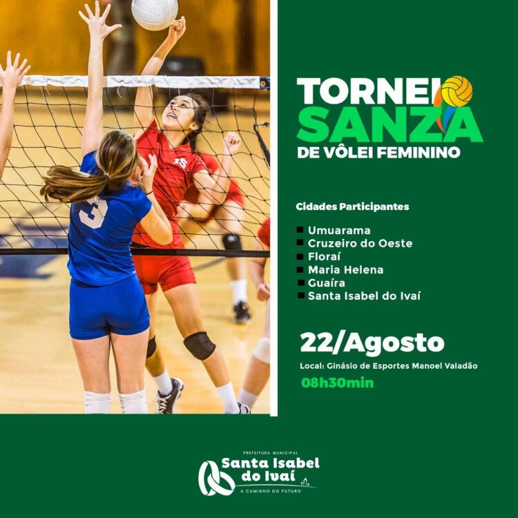 Prefeitura realizará torneio de Vôlei Feminino Adulto