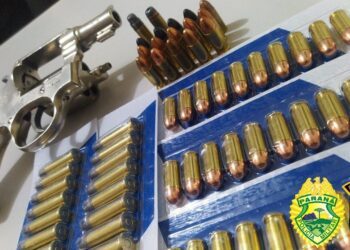 PM prende homem por porte ilegal de arma de fogo e munição em Floraí