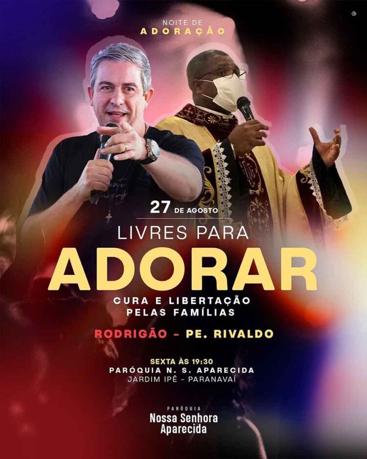 Paróquia Nossa Senhora Aparecida  terá noite de louvor na sexta-feira