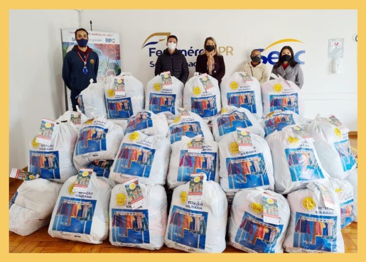 Em nova ação solidária, Sesc de Paranavaí entrega  mais de 4.000 peças de roupas em Paranavaí e Inajá
