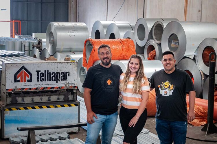 Telhapar é líder em fabricação e venda de telhas e estruturas de aço em toda a região