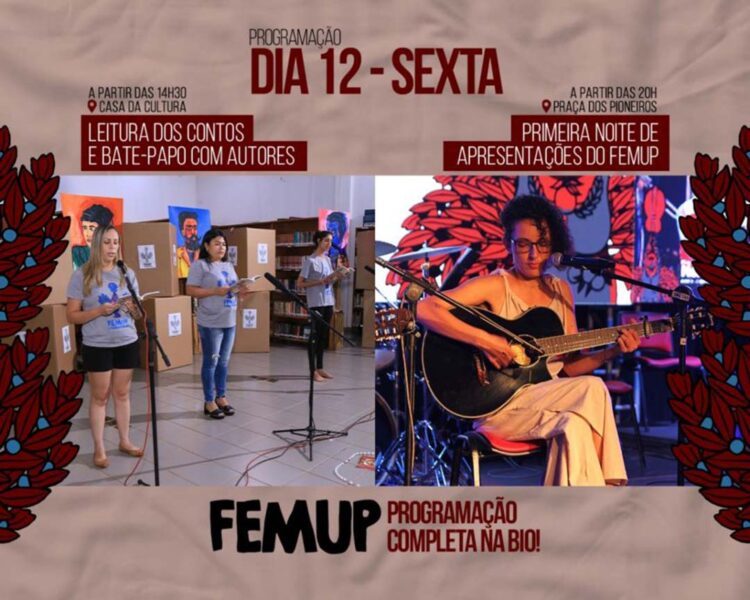 Programação desta sexta terá leitura dramatizada de  contos e apresentações dos trabalhos selecionados