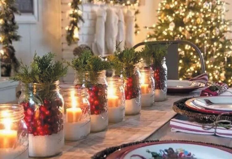 Mesa para a ceia aceita uma decoração eclética