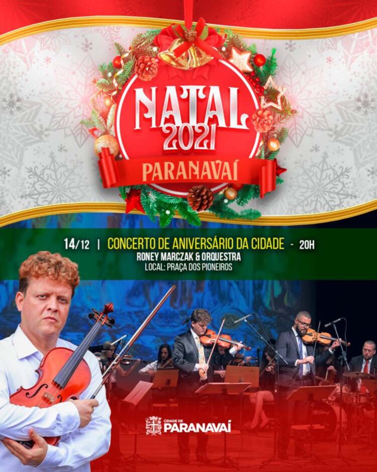 Maestro Roney Marczak e convidados fazem  concerto especial no aniversário de Paranavaí