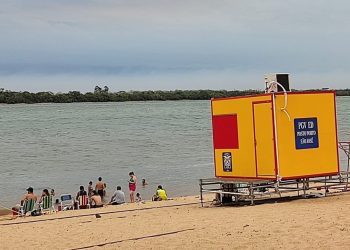 Módulo do Corpo de Bombeiros ficará na praia  do Porto São José por tempo indeterminado