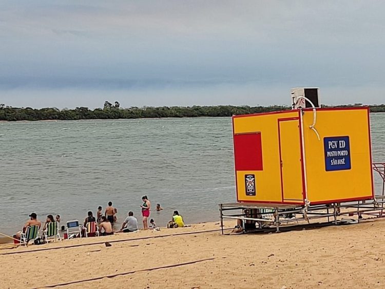 Módulo do Corpo de Bombeiros ficará na praia  do Porto São José por tempo indeterminado