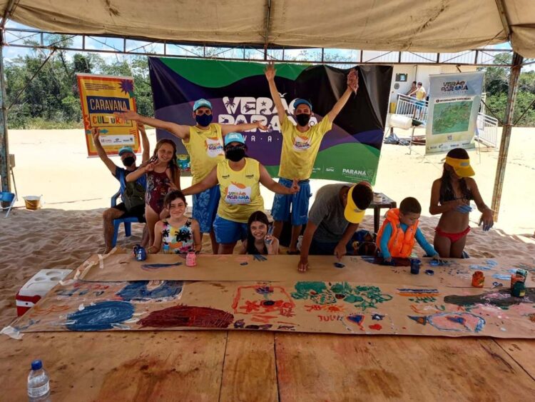 Projeto Verão Paraná Viva a Vida continua com  atividades recreativas, espetáculo circense e de dança