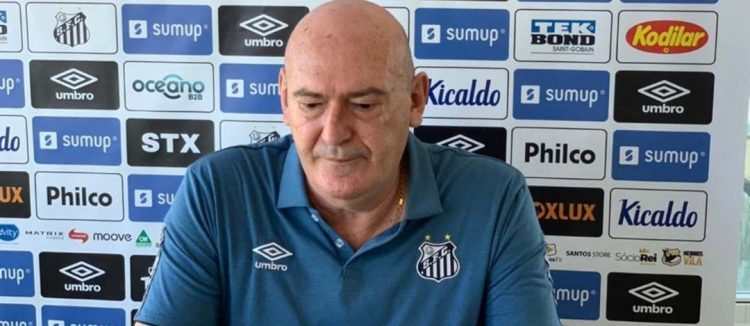 Presidente do Santos defende planejamento e promete ‘técnico de ponta’