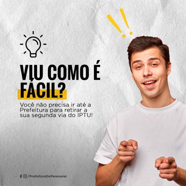 2ª via do boleto pode ser retirada online em Paranavaí