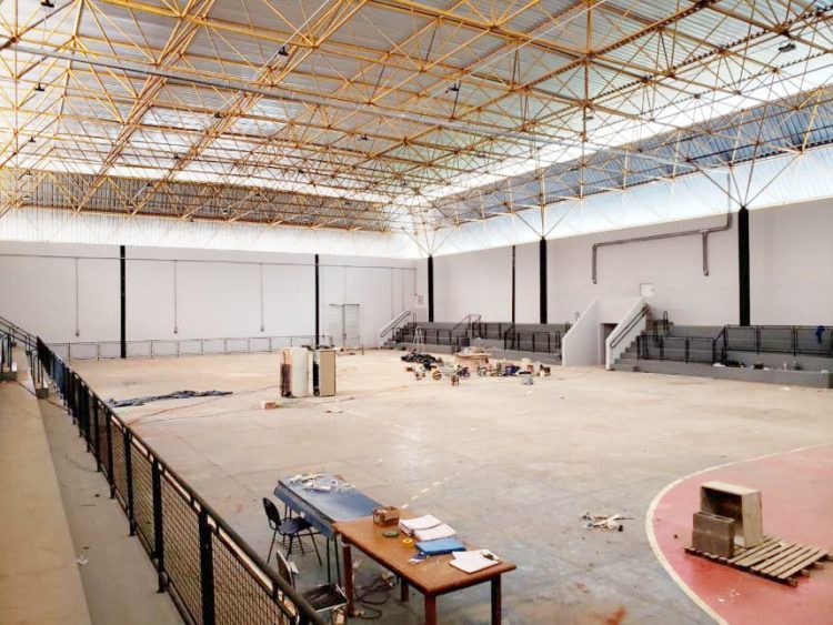 Obra de reforma do ginásio do Distrito de Sumaré está em 81,84%