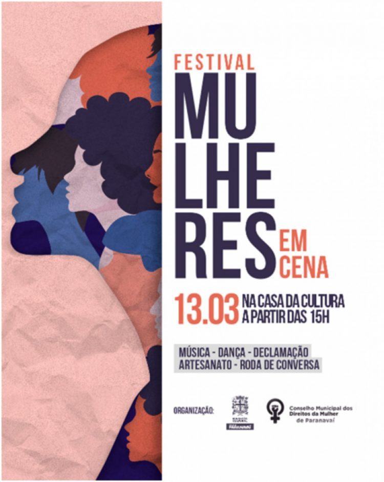 Neste domingo tem Festival Mulheres em Cena na Casa da Cultura, a partir das 15h