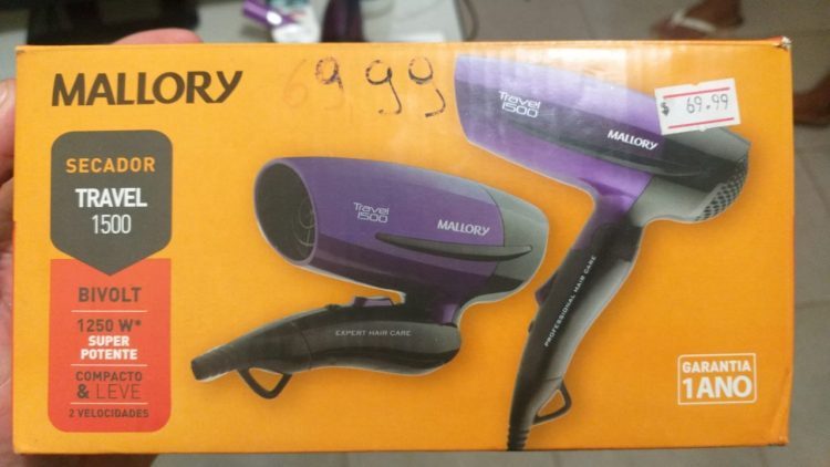 De quem é o secador de cabelo?