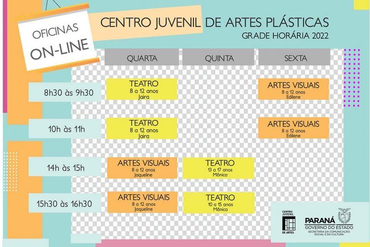 Centro Juvenil de Artes Plásticas  abre inscrições para oficinas online