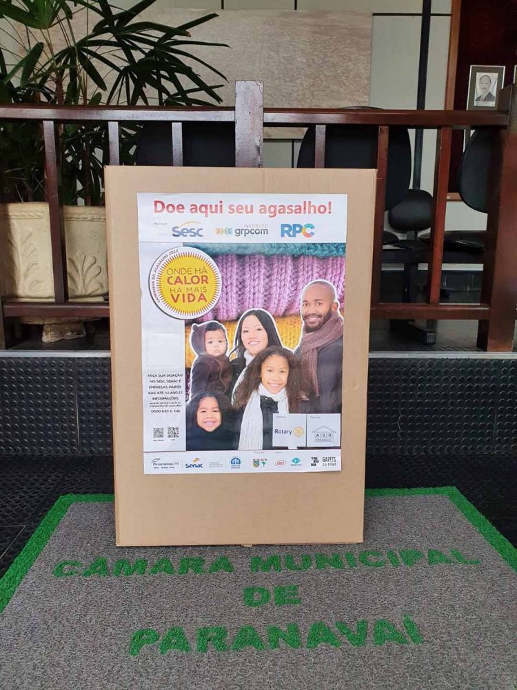 Câmara é ponto de arrecadação da Campanha do Agasalho
