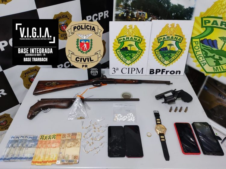 “Operação Aurum” cumpre mandados de prisão, apreende armas, drogas e celulares