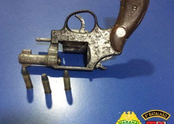 Homem é preso em Guairaçá com revólver enrolado em uma meia