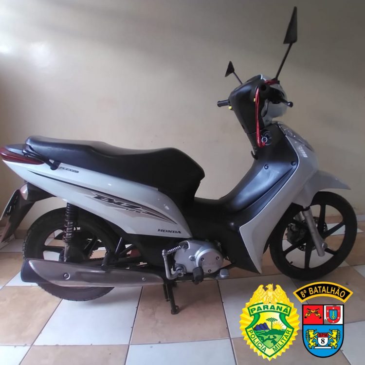 Mãe denuncia próprio filho e PM recupera moto roubada