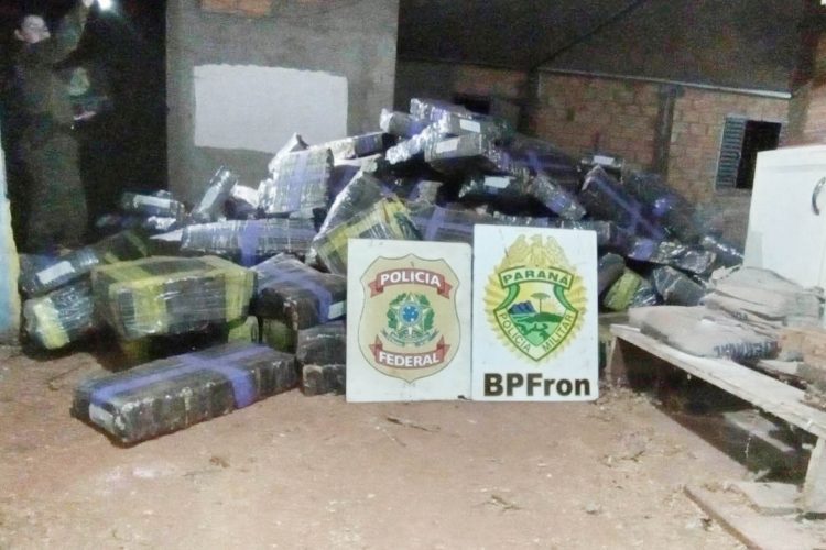 Batalhão de Fronteira e Polícia Federal  apreendem 2,8 toneladas de drogas