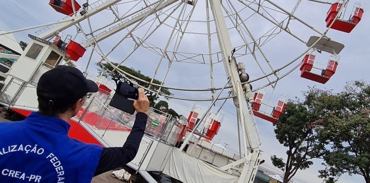 Crea-PR fiscaliza estruturas e montagem de estandes
