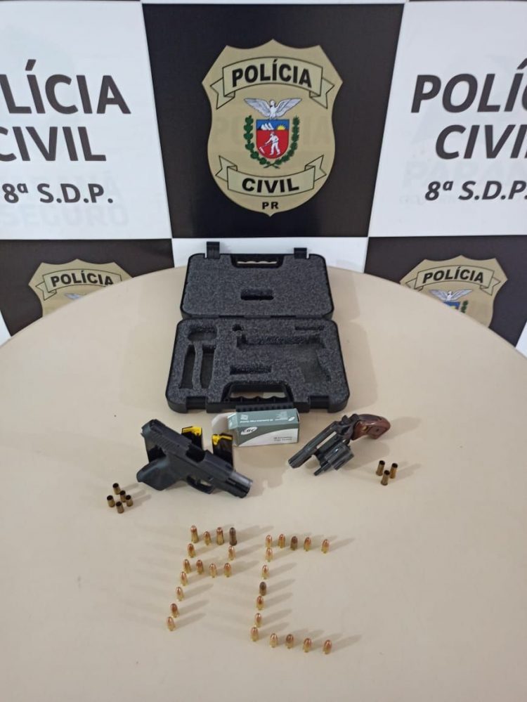 Mais de 35 munições e armas de fogo são apreendidas pela PC