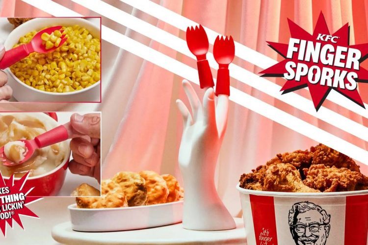 Rede de frango KFC lança garfo de vestir nos dedos: será que funciona?