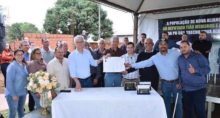 Prazo máximo para pavimentação da estrada entre Nova Aliança do Ivaí e Paraíso do Norte é de 36 meses