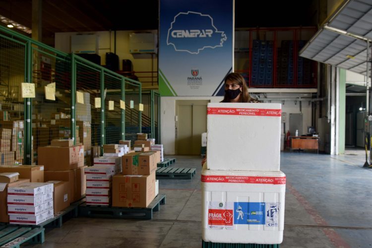 Paranavaí recebe 2.542 vacinas contra a Covid-19; são mais de 292 mil no Paraná