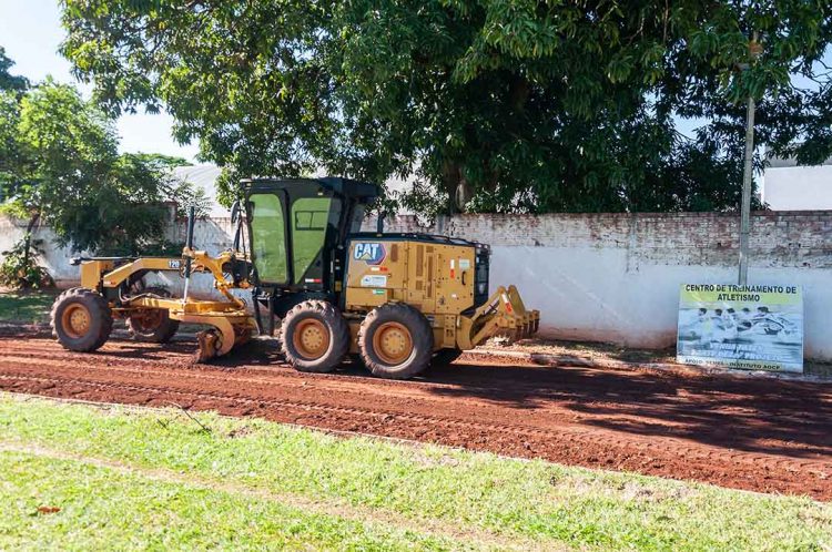 Revitalização da pista de atletismo chega a 85% das obras