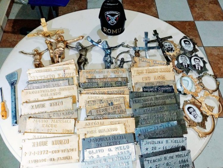 Homem é preso após furtar 60 peças metálicas do Cemitério Central