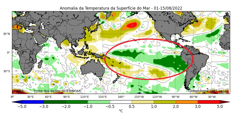 La Niña pode continuar até a primavera com intensidade entre fraca e moderada
