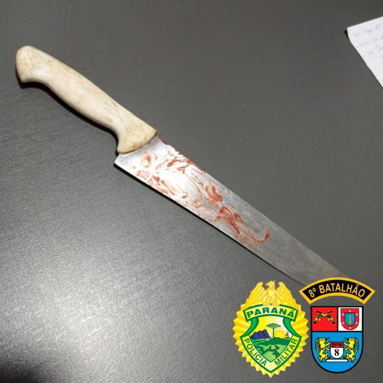 Jovem é preso após acertar cunhado com uma faca