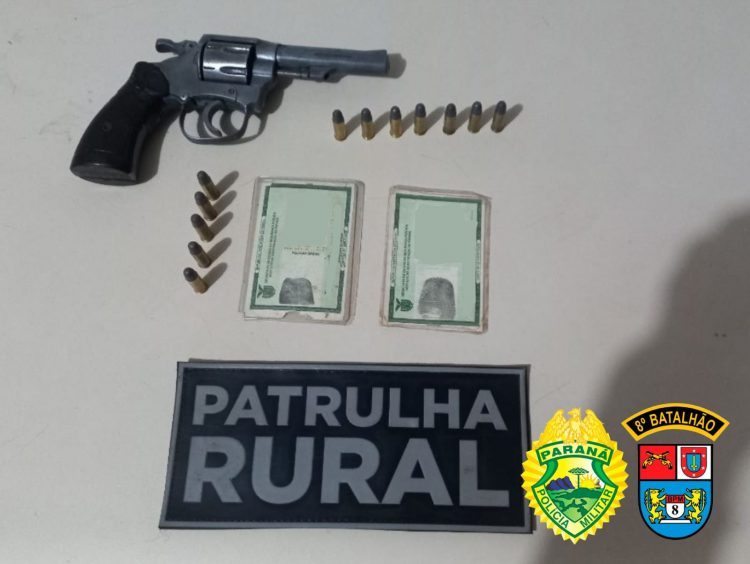 Patrulha Rural prende indivíduos com arma de fogo em Santo Antônio do Caiuá