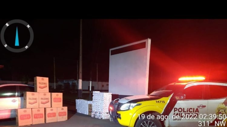PRE apreende carro com mais de 11 mil maços de cigarros contrabandeados