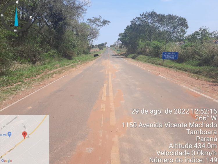 PRE libera trecho interditado da PR-492 entre Paranavaí e Tamboara