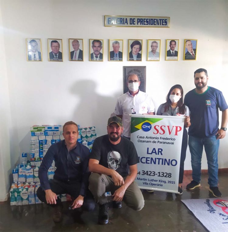 Paranavaí doa leite arrecadado com  o Torneio de Pesca ao Lar Vicentino