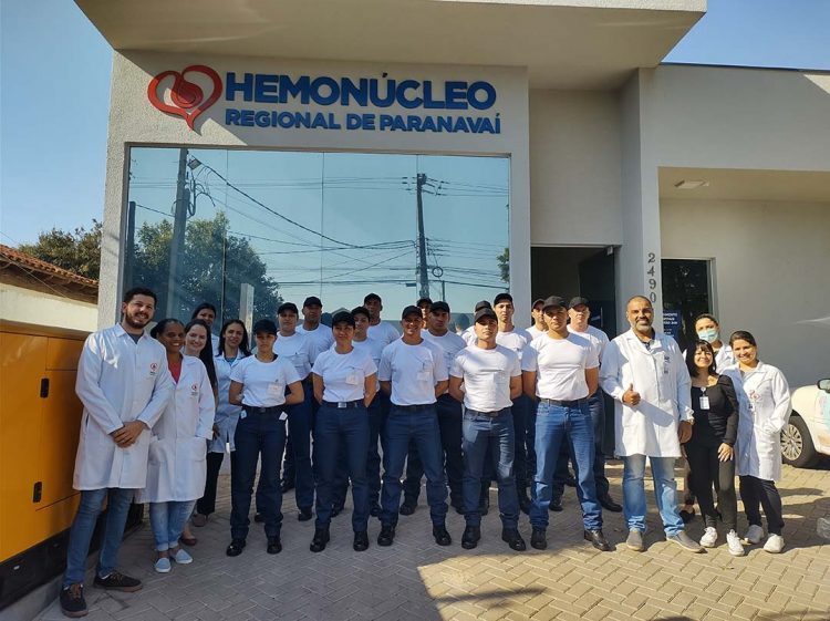 Polícia Militar incentiva doação de sangue entre participantes do curso de Formação de Praça