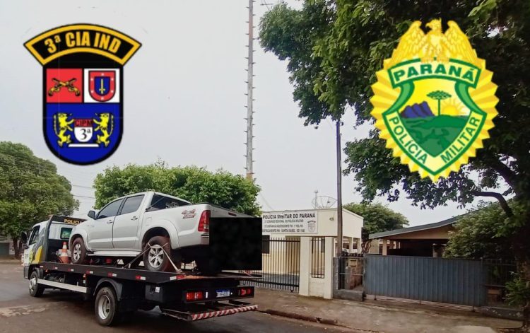 PM recupera caminhonete roubada em Paranavaí