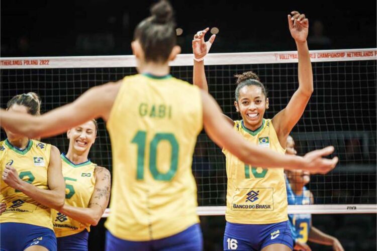 Brasil vence Colômbia com facilidade  e vai à 2ª fase no Mundial de vôlei