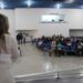 Estudantes participam da aula inaugural do cursinho pré-vestibular gratuito oferecido pelo município
