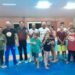 Começaram as aulas de capoeira e muay thai
