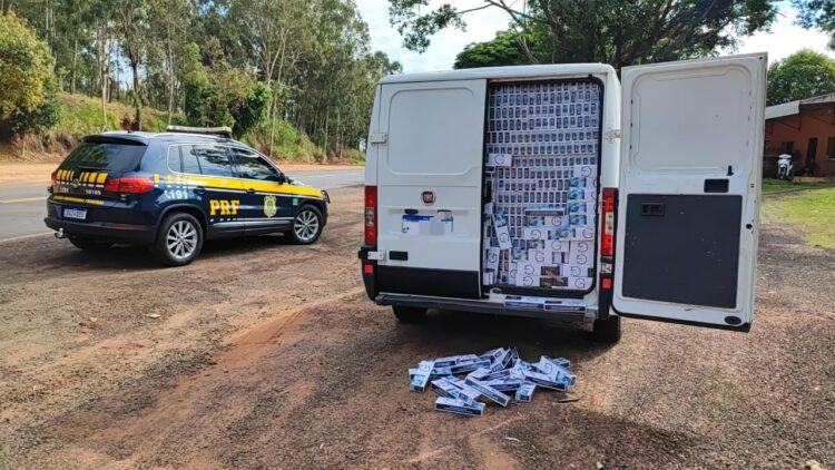 PRF apreende mais de 500 mil maços de cigarros em Nova Esperança