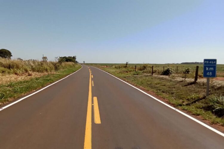 DER/PR reforça sinalização viária em  rodovia de Paranacity, Inajá e Paranapoema