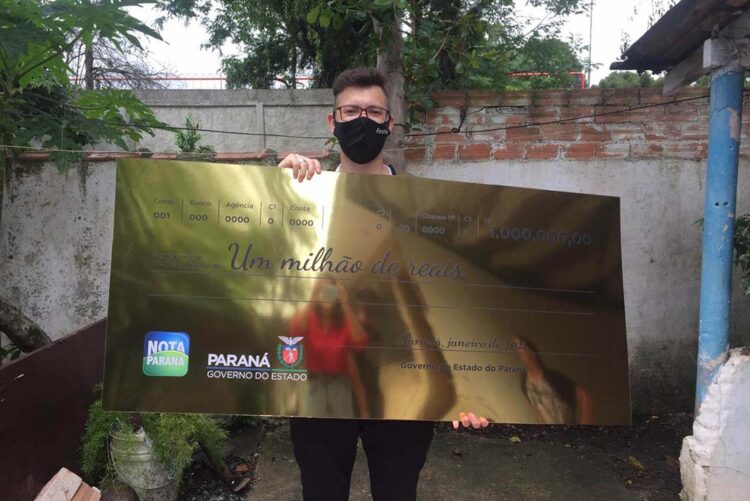 Programa Nota Paraná fez milionários em 25 municípios do Estado desde 2020