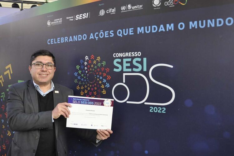 Fomento Paraná recebe selo do Sesi como empresa comprometida com os ODS