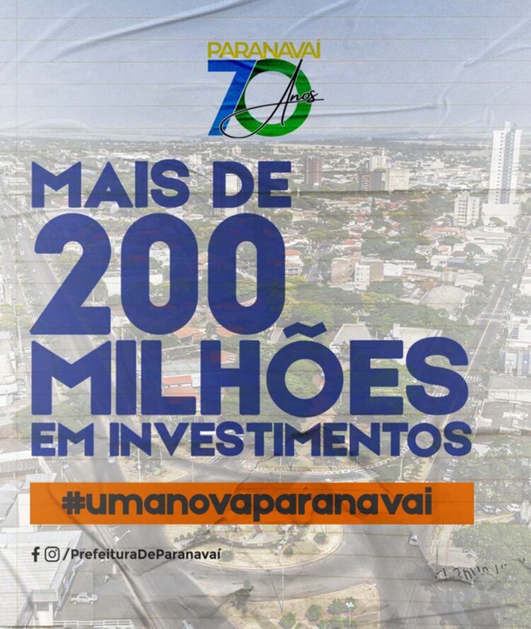 Paranavaí tem garantido mais de R$ 200 milhões para obras nos próximos anos